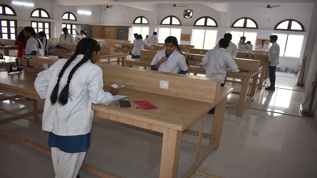 School physics laboratory